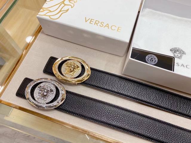 Versace - Pure Cowhide, High-End Product, Clear Texture, Super Good Feel, Double