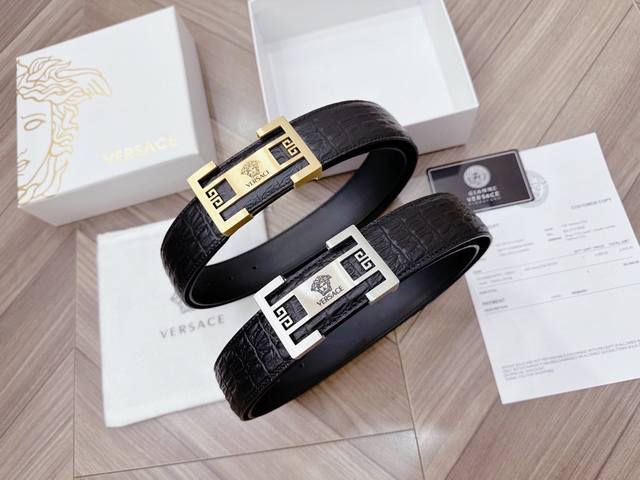Versace Imported Top Layer Cowhide, Top Layer Cowhide Bottom Is Strong And Durab