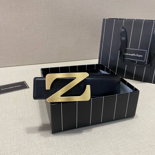 Width 38Mm This Ermenegilido Zegne Belt Impresses With Its Exquisite Design And