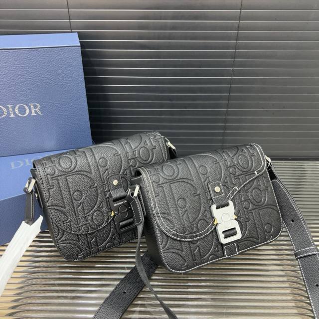 dior Saddle Bag Saddle Embossed Flap Messenger Bag Shoulder Crossbody Bag Cel