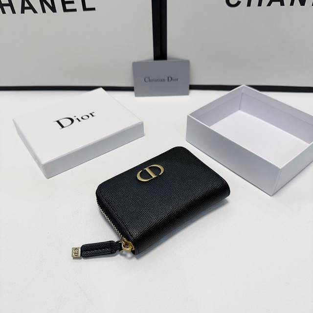 Color Black Size 10X9 Pure Leather Card Holder Super Self-Retained Dual-Purpose