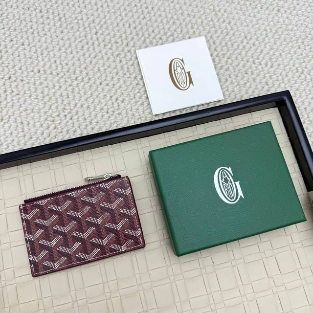 Goyard Bourbon Zippered Coin And Card Holder This Coin And Card Holder Has 3 Car