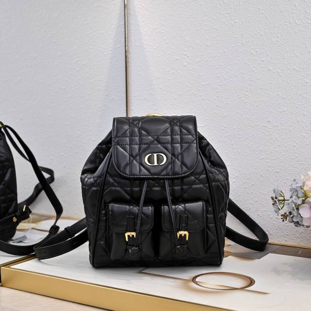 Large This Dior Caro Backpack Is A New Product From The 2025 Spring/Summer Ready
