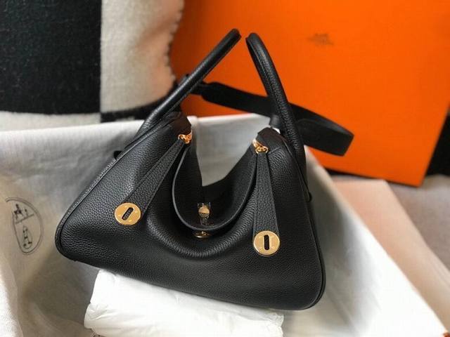 Top Layer Cowhide Hermes Stock 26Cm Lindy Calfskin Super Soft And Delicate Quali