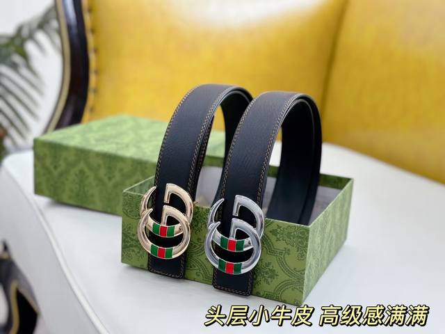 Gucci Original. Strong Brand Flavor. Made Of Top-Layer Cowhide. Durable And Suit