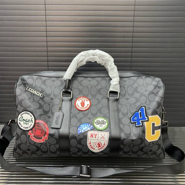coach Coach Venturer 45 Classic Old Flower Badge Patch Travel Bag Embroidery