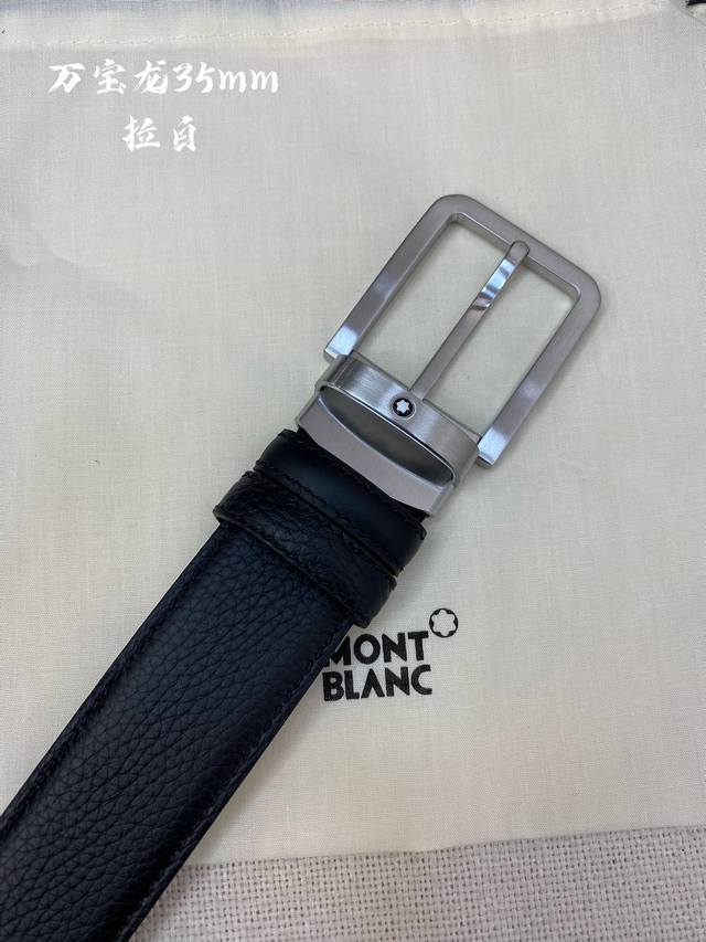 montblanc Montblanc Width 3.5Cm Using Top Layer Cowhide Boutique Pin Buckle H