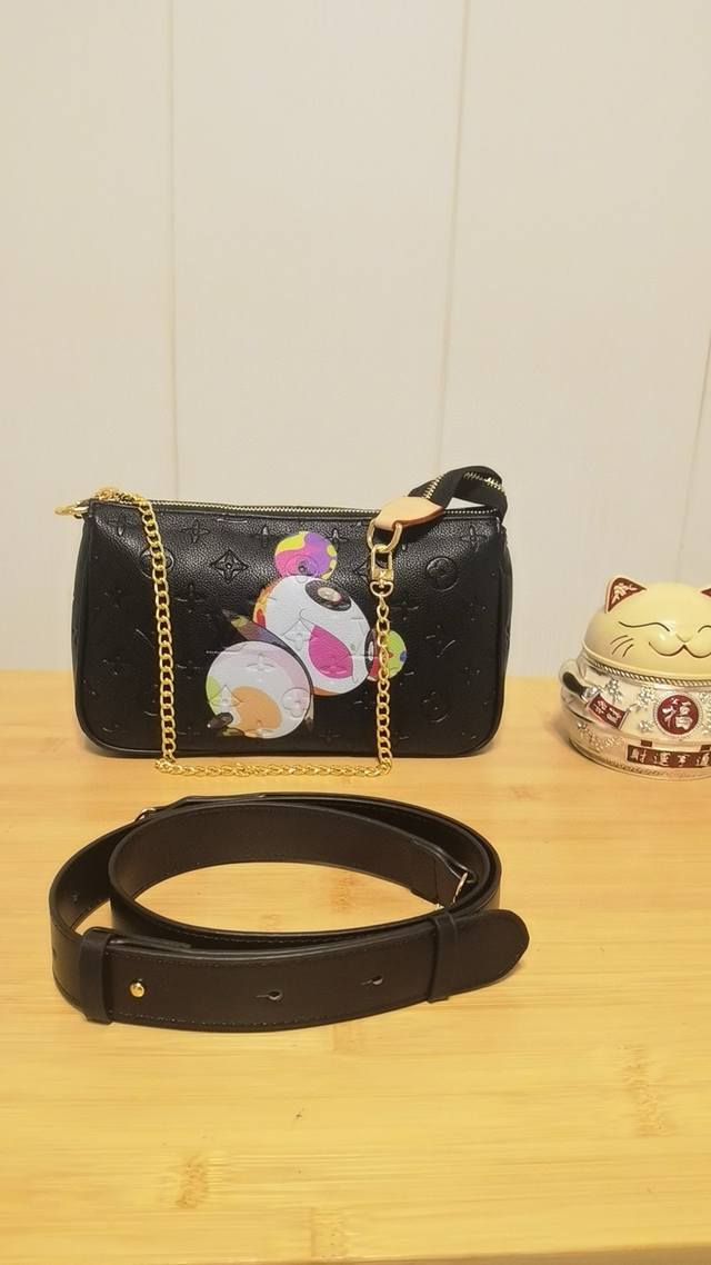 Louis Vuitton Pochette Accessoire Xl Mahjong Bag Handbag M11623 Blurred Old Flow