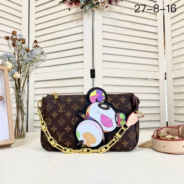 Louis Vuitton Pochette Accessoire Xl Mahjong Bag M11623 Blurred Printing With Ol