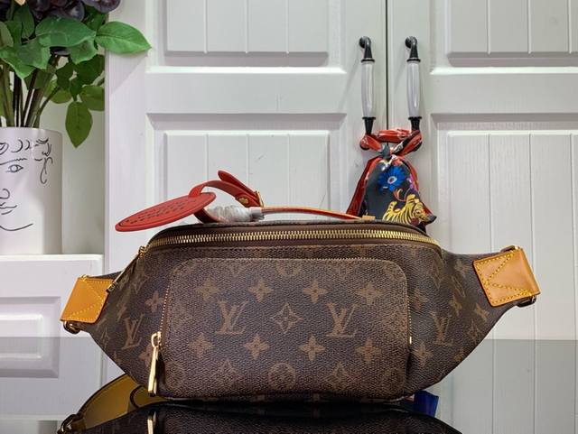 Louis Vuitton Rush Waist Bag M11539 Blurred Old-Fashioned Silk Screen Print This