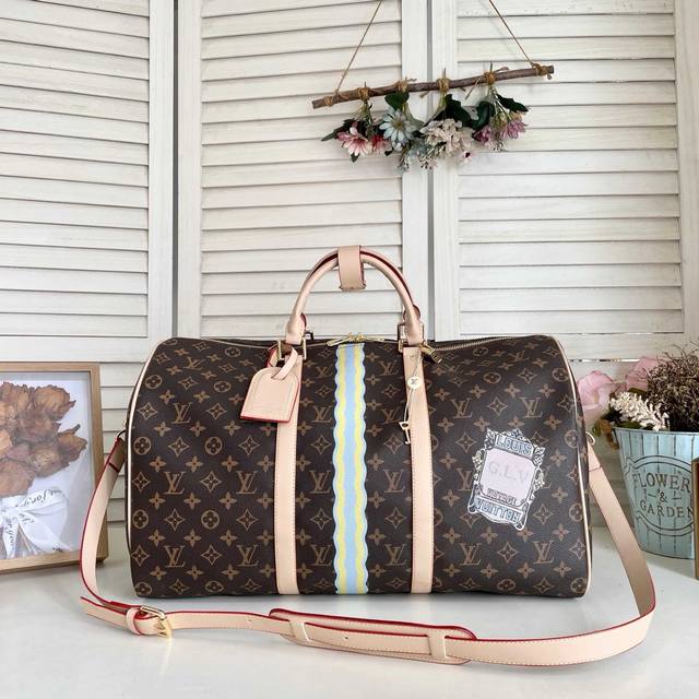 Louis Vuitton M23174 Travel Bag Collection Keepall Bandouli Re 50 Travel Bag Bla