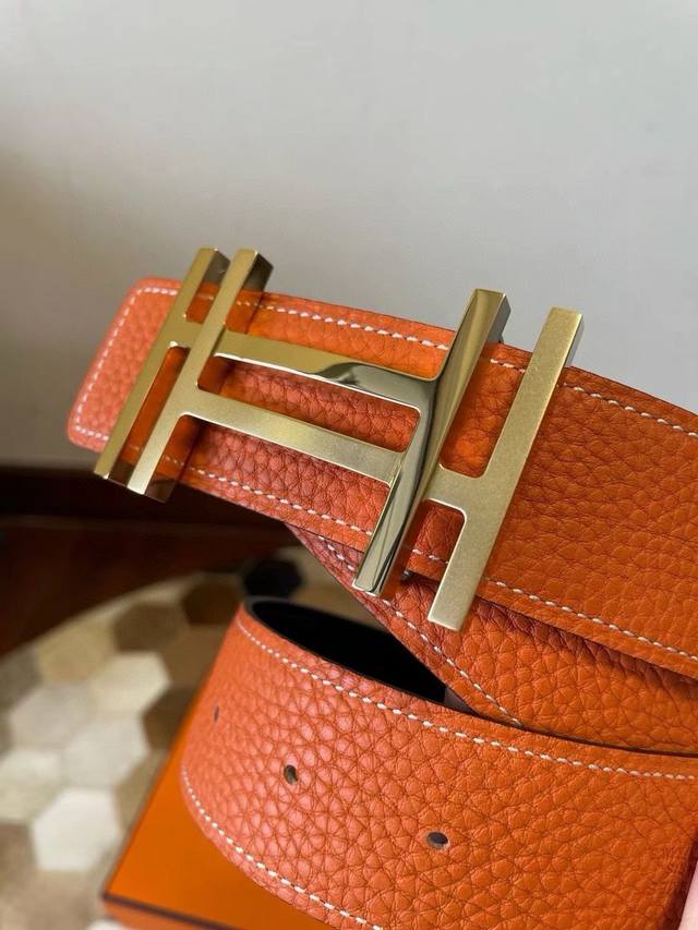 hermes Original Quality Classic Men's Belt Counter Togo Leather With Stainles