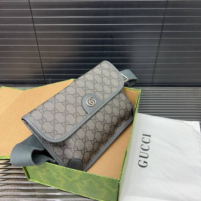 gucci Gucci Neo Vintagegg Graphite Gray Waist Bag Shoulder Messenger Bag Ches