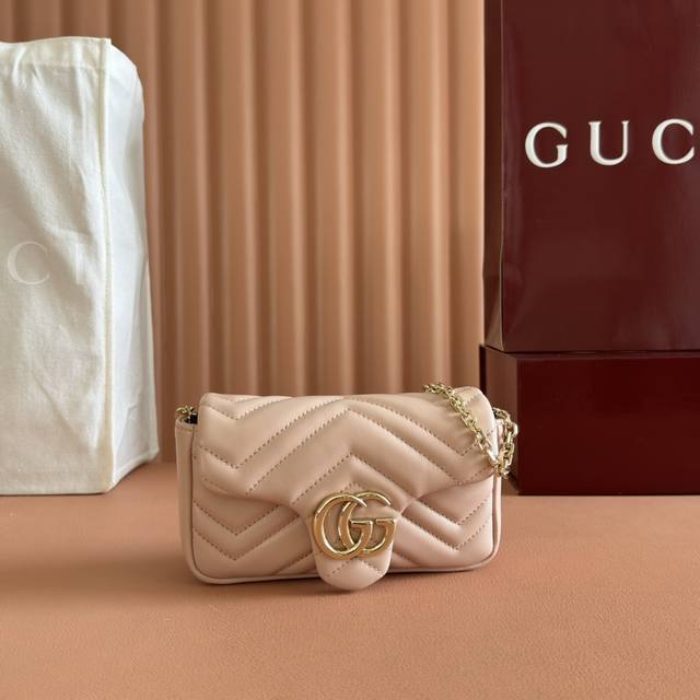 imported Original Sheepskinpure Copper Hardwarethe Brand's Iconic Gg Marmont