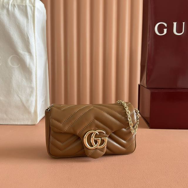 imported Original Sheepskinpure Copper Hardwarethe Brand's Iconic Gg Marmont