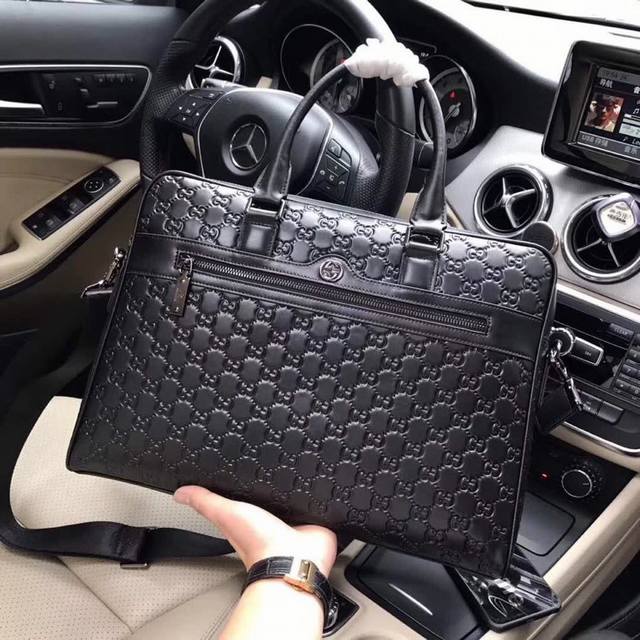 Model 33113-5 Guccl Exclusive New Business Casual Briefcase Size 38X29X6Cm Color