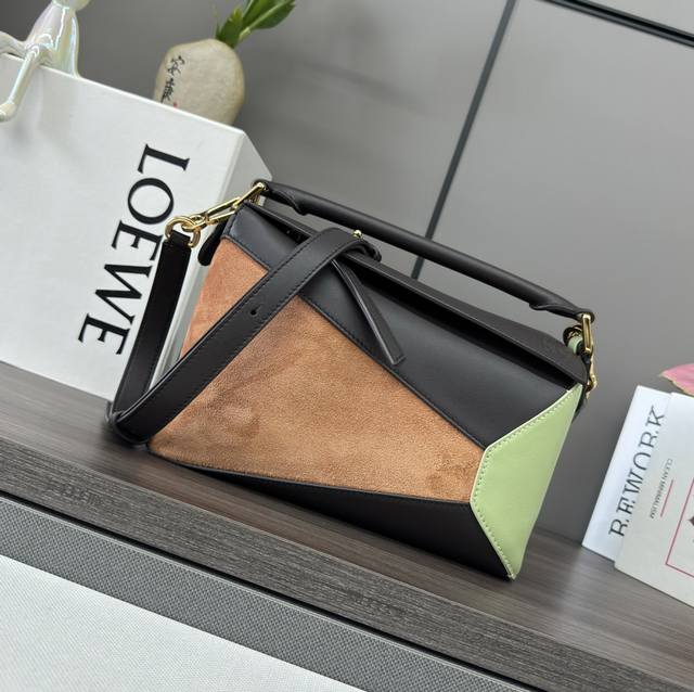 lw New Small Classic Cowhide And Suede Puzzle Handbag The Debut Handbag From