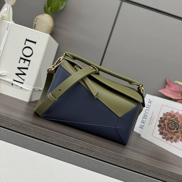 lw New Latest Colorblock Small Soft Cow Leather Puzzle Handbag The Debut Hand