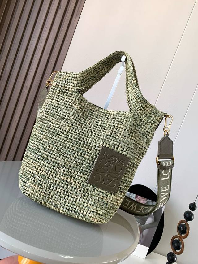 Popular Raffia Fiber And Cow Leather Slit Handbag Multifunctional Slit Tote Hand