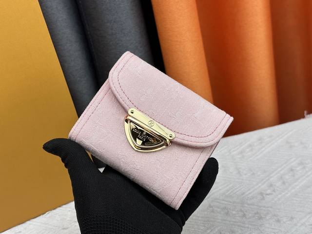 Exclusive Real Shot M82959 This Victorine Wallet Is Made Of Monogram Denim Canva