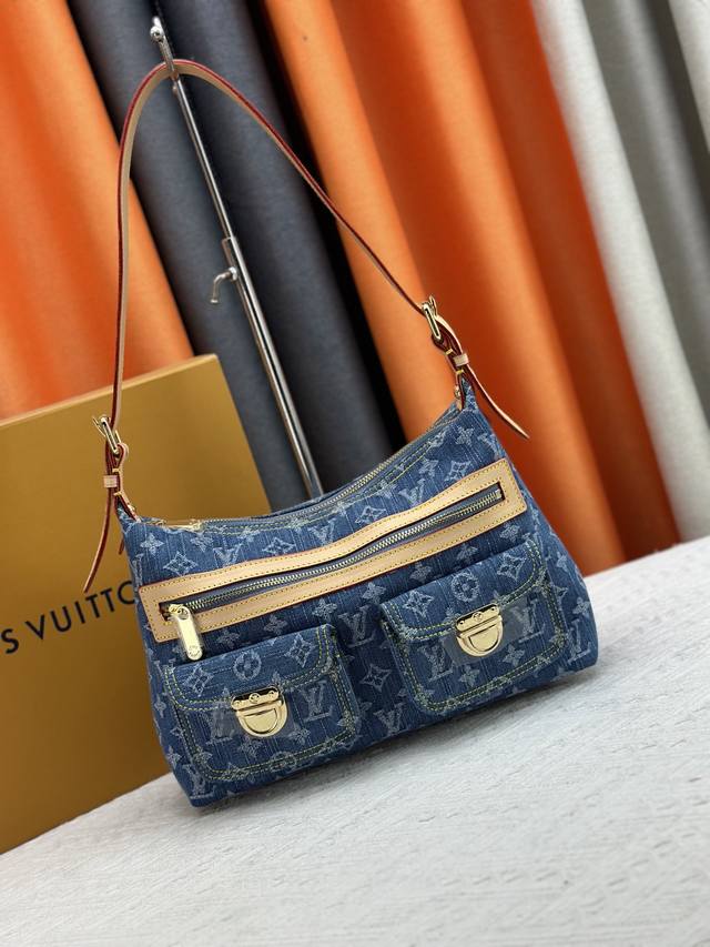 m44464 M44450 New Denim Handbag, Old And Out Of Print Denim Messenger Handbag