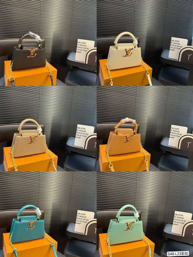 With Folding Box. The Calm Atmosphere Of The Lv Capucines Series. Anyone Who Has