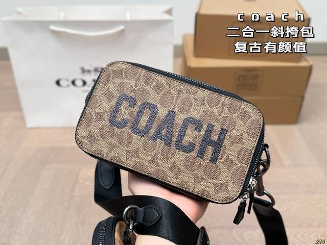 6 Color Coach 2-In-1 Crossbody Bag Retro And Good-Looking, Versatile Casual Y