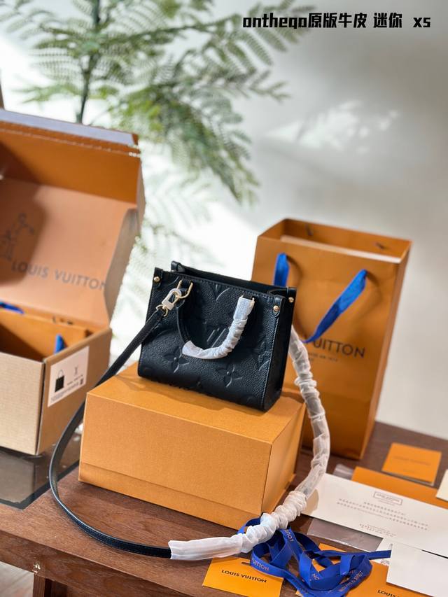 Original Cowhide New Mini Iv Onthego Tote Can Also Be Sweet And Cool New Lv Onth