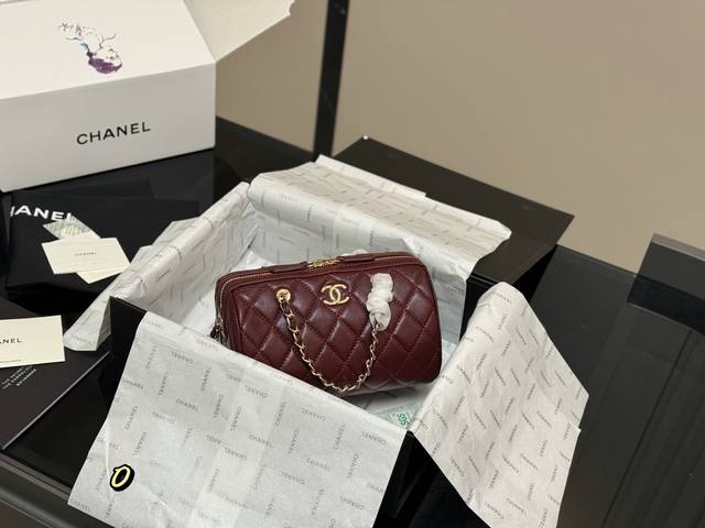 With Folding Box Airplane Box Size 19.11Cm Chanel 25P Bowling Bag This Bowling B