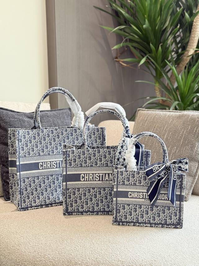 dior Embroidery X Tote Three-Dimensional Embroidery Craftsmanship With Obliqu