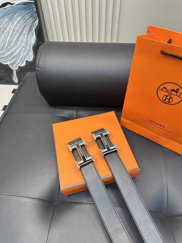 Upgraded Version Hermes High Version Belt Hey Ha Original Cowhide Belt Popular B