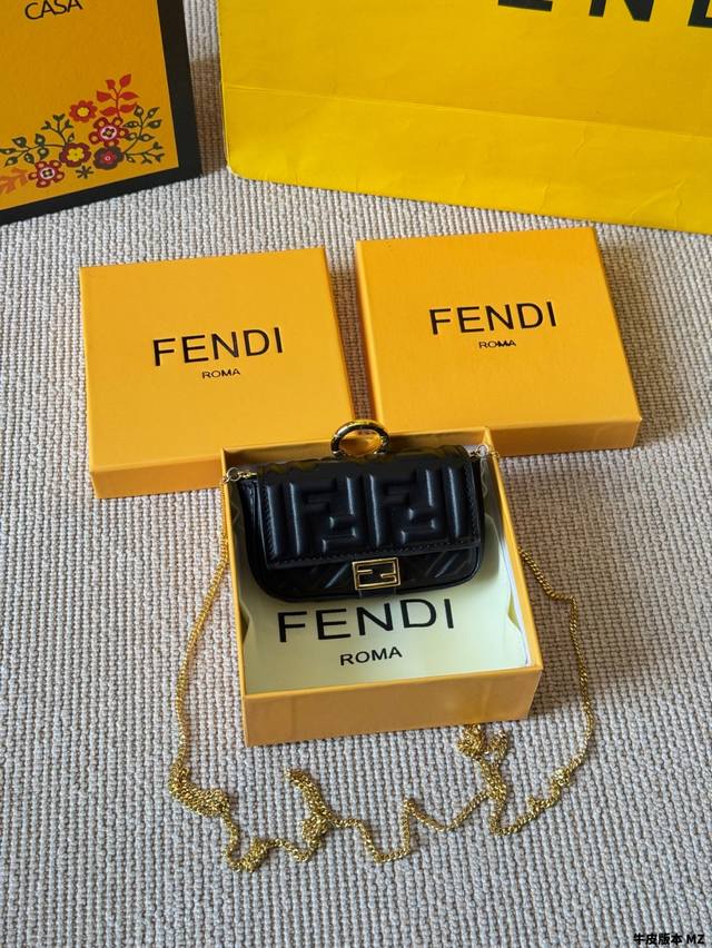 Cowhide Version Fendi Nano Baguette Cute Fendi Pink Full Leather Nano Baguette C