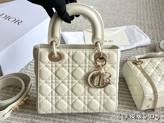 Pure Sheepskin With Folding Box Size 20.17 With Folding Box Size 17.15 Dior Lady