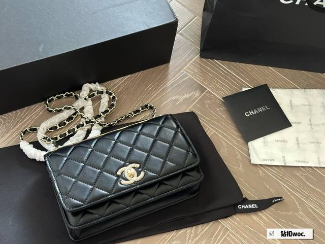 Diamond Buckle With Box Size 19*12Cm Chanel Fortune Bag Woc Trendy Very Good Qua