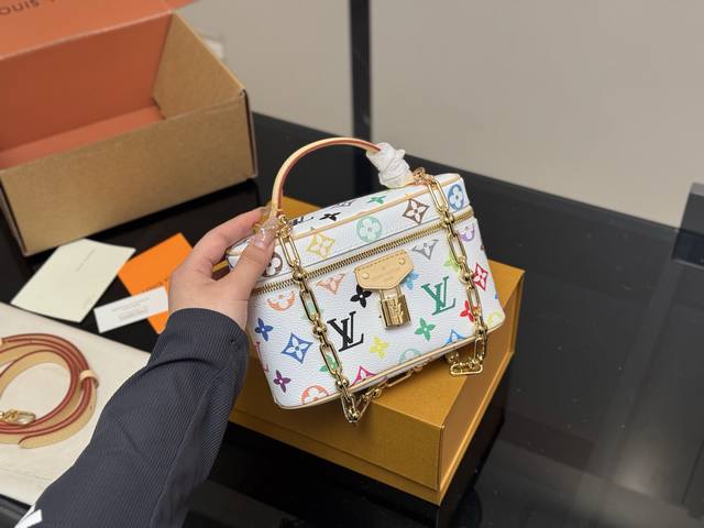 Folding Box Airplane Box Original Version Is Here Lv Nice Vanity Cosmetic Bag Or