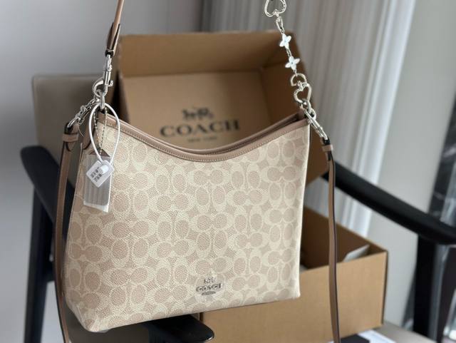 With Box With Original Pendant Size 31*23Cm Coach's New Laurel Hobo Bag Is Reall