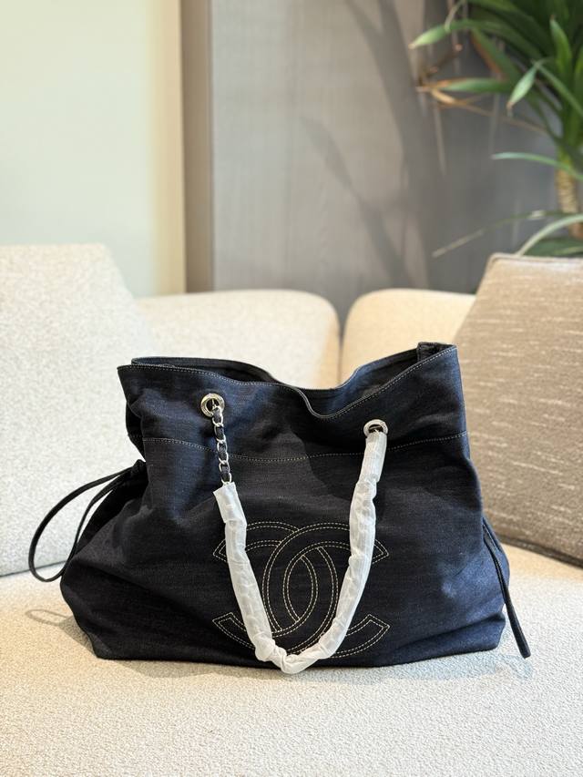 Chanel Bag Chanel Chain Messenger Bag 22C Early Spring New Style Denim Shopping
