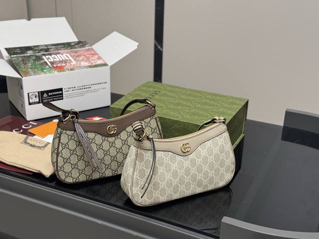 With Folding Box Airplane Box Gucci's Ophidia Series Old Flower Armpit Bag Is De