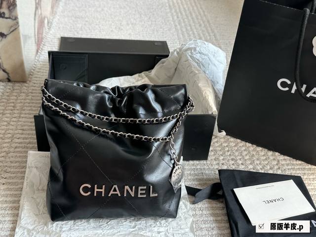 Original Sheepskin With Box Size 20*20Cm Chanel Mini 22Bag The Smaller Version O