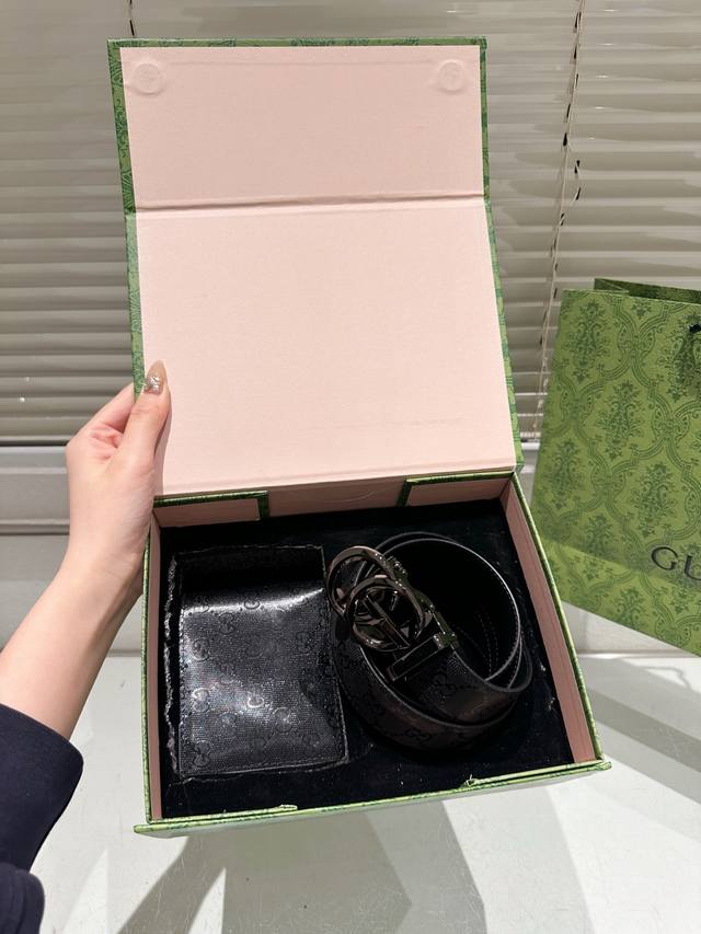 Original Wallet Belt With Gift Box High Version Belt Lv Cowhide Belt Popular Sty