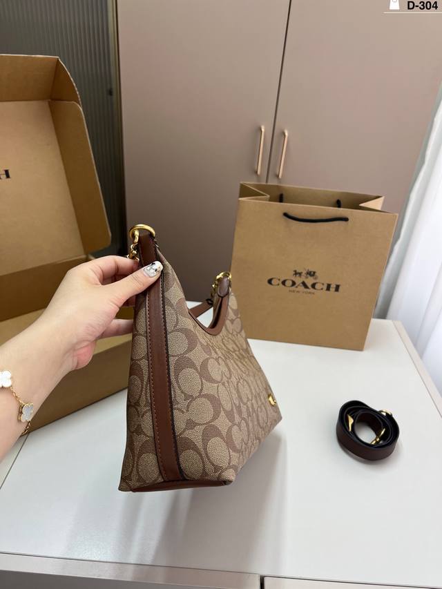 Coach Hobo Bag Full Of Design Sense Super High-End Fashion Item D-304 Size 31 16