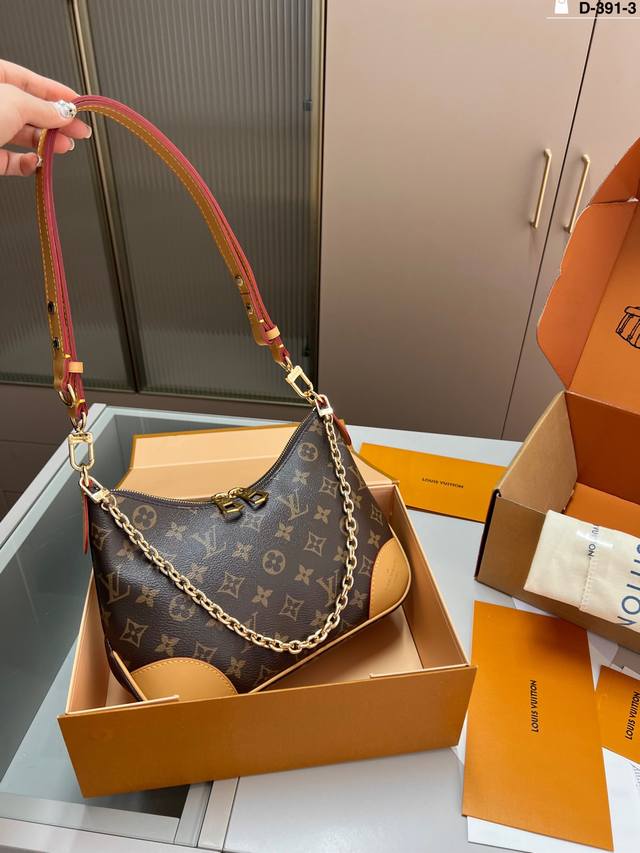 Chip Version Lv Croissant Bag Vintage Classic Shoulder Bag Single Shoulder Cross