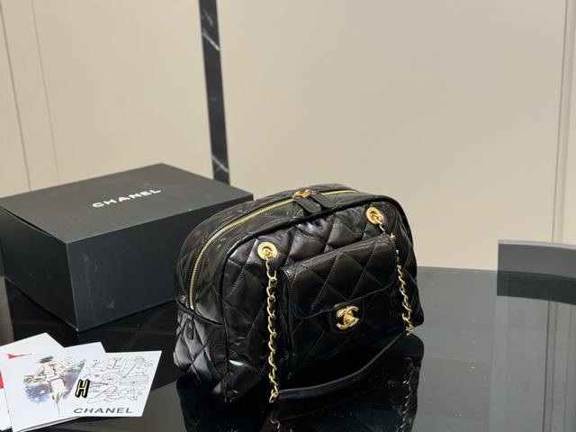 With Folding Box Is The Small Size Of Chanel24A Black Waxed Leather Worth Buying