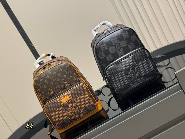 Latest Lv Backpack Top Imported Original Fabric Ultra High Definition Hardware L