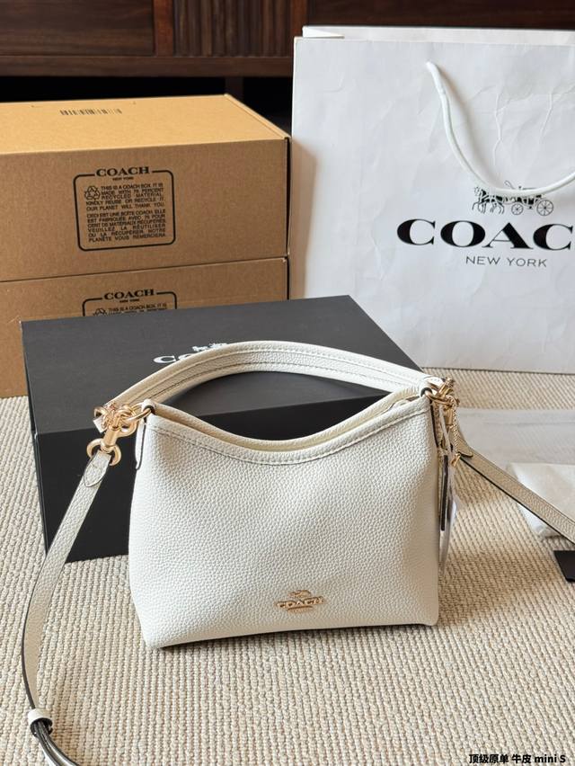 Top Quality Original Cowhide Coach New Laurel 19 Small Wanderer Wanderer Bag Has