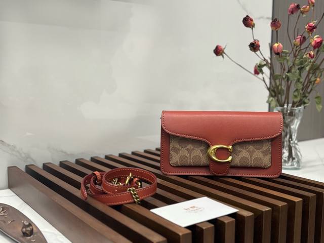 Top-Grade Original Leather Coach New Tabby Series Tabby Wristlet The Tabby Famil