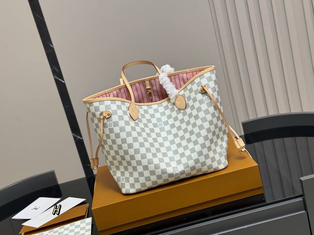 With Folding Box Size 32 Bottom * 28 Height Cm Lv Neverfull Medium Shopping Bag