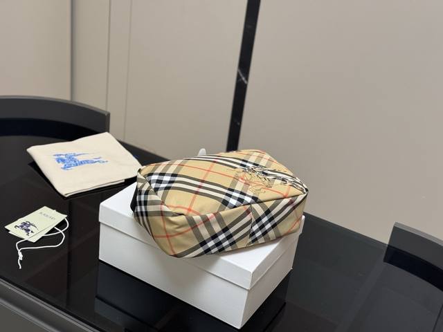 With Box Size 26.18Cm Burberry's New Camera Bag Latest Fabric Plai D Daily Fashi