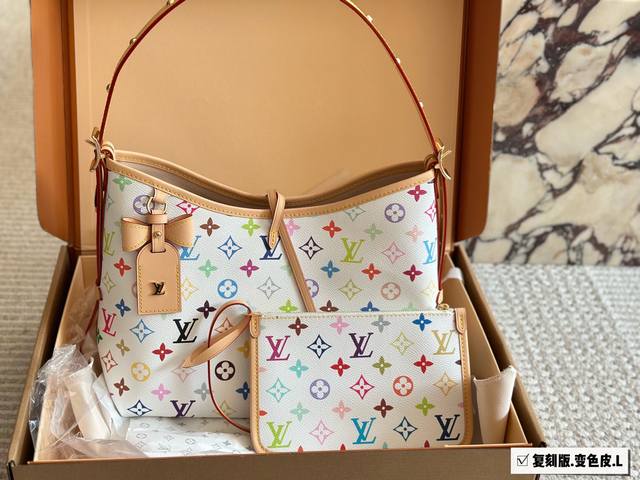Takashi Murakami Co-Branded Louis Vuitton Lv Carryall New Commuter Bag Is Good-L