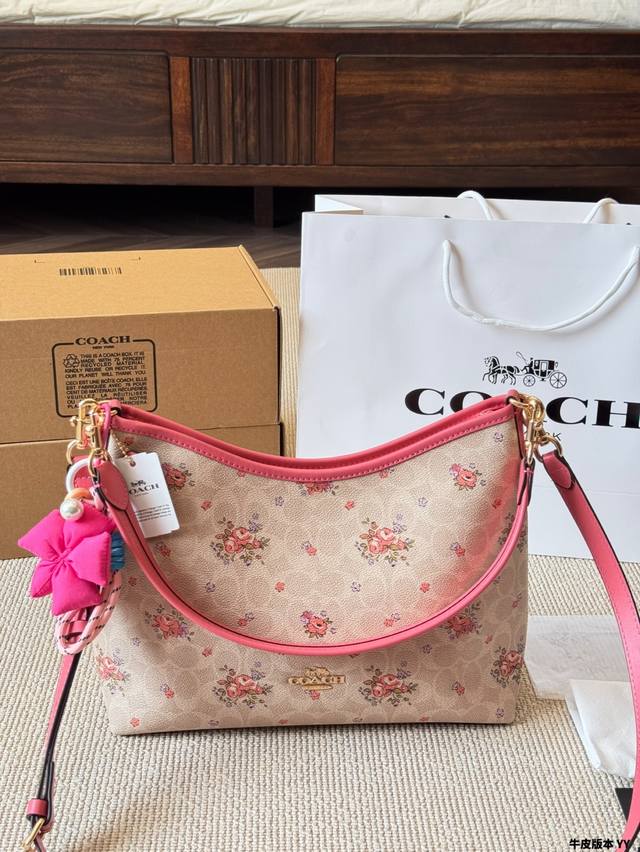 Cowhide Version With Pendant Coach New Product Laurel Hobo Bag Coach's Classic M